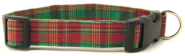 Christmas Plaid Dog Collar (Option: X-Small)