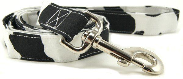 Cow Print Dog Leash (Option: X-Small)