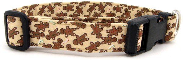 Gingerbread Men Dog Collar (Option: X-Small)