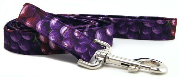 Purple Grapes Dog Leash (Option: X-Small)
