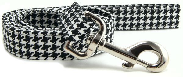 Houndstooth Dog Leash (Option: X-Small)