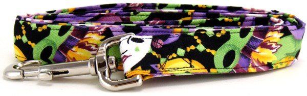 Mardi Gras Masks Dog Leash (Option: Small)
