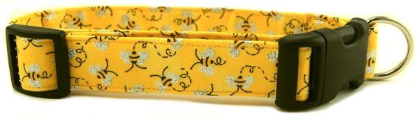 Metallic Bumble Bees Dog Leash (Option: X-Small)