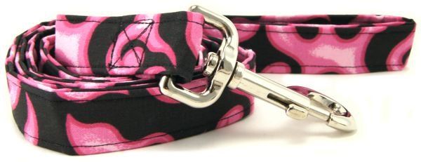 Pink Flames Dog Leash (Option: X-Small)