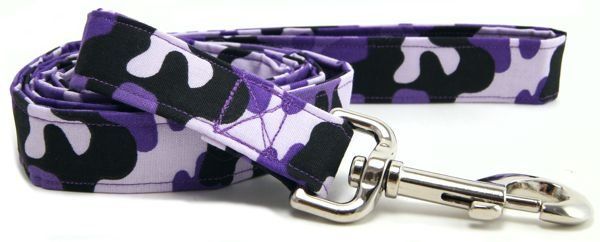 Purple Camo Dog Leash (Option: X-Small)