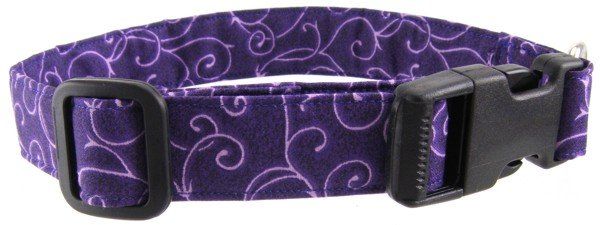 Purple Swirl Dog Collar (Option: X-Small)