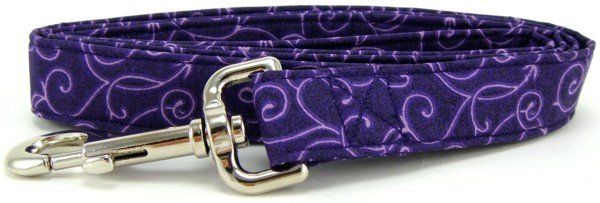 Purple Swirl Dog Leash (Option: X-Small)