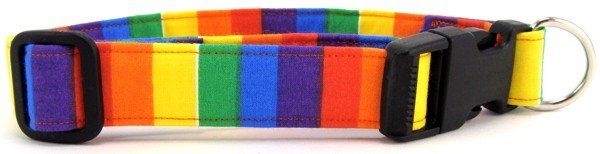 Rainbow Pride Dog Collar (Option: X-Small)