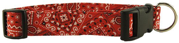 Red Bandana Dog Collar (Option: X-Small)