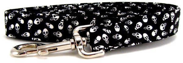 Tiny Skulls Dog Leash (Option: X-Small)